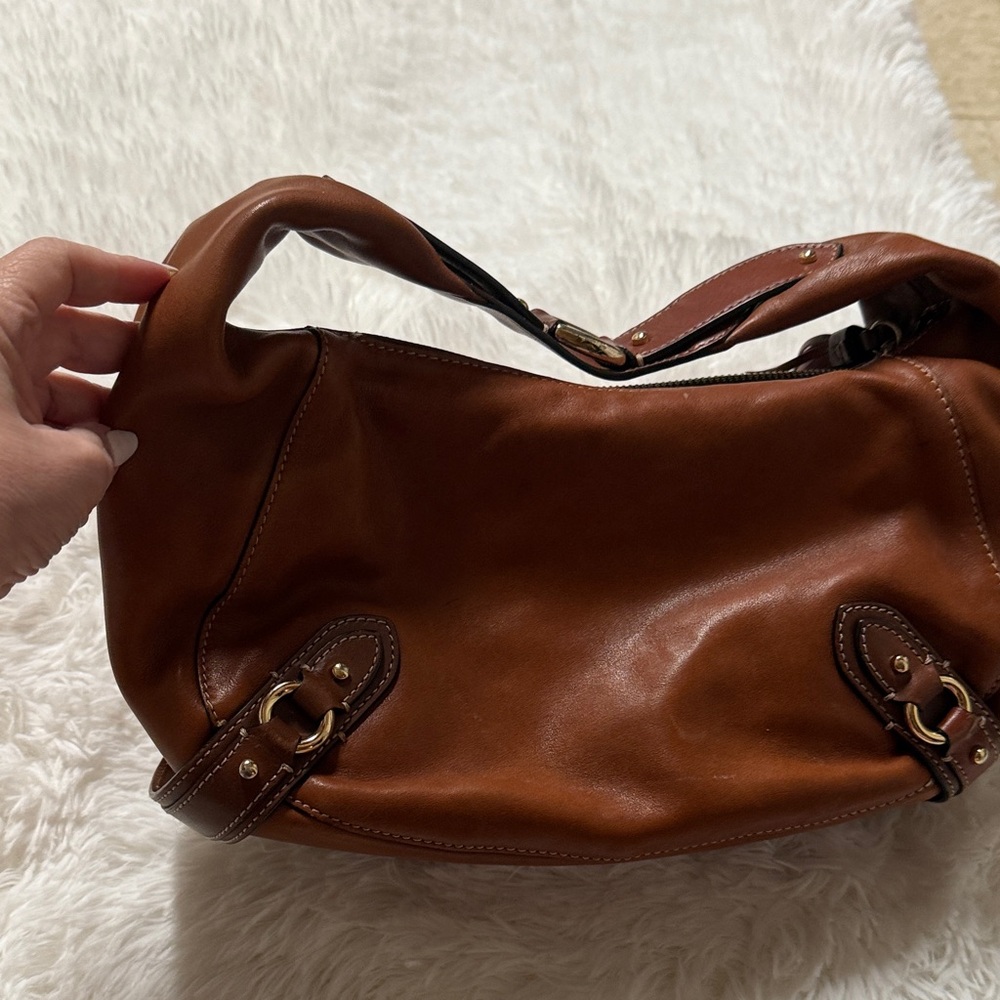 Elegant Brown Leather Women's Bag